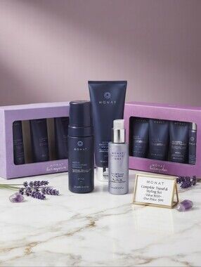 NWT MONAT Hair Anywhere Travel & Styling Bundle | Moxie Mousse, Thermal Protecta